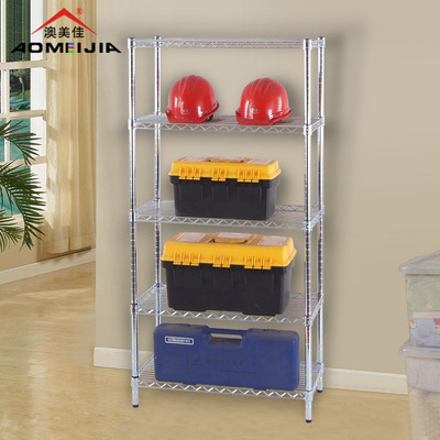 Floor floor simple multi-layer chrome-plated kitchen shelf metal debris frame living room corner mul