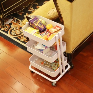 The household is stocked with multi-storey carts