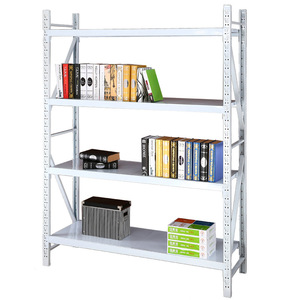 Lightweight metal storage shelves