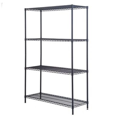 四层黑色重型置物架