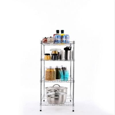 4 layers of chrome plated multi-functional shelf shelf bathroom shelf shelf simple balcony line net