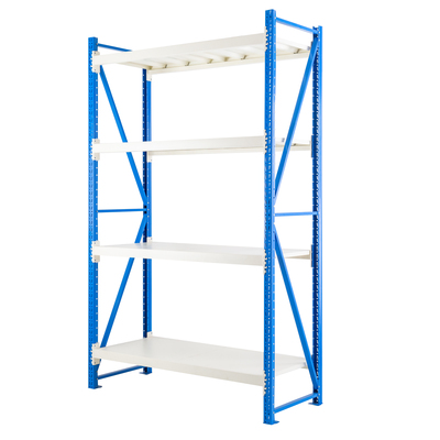 Light metal storage shelves